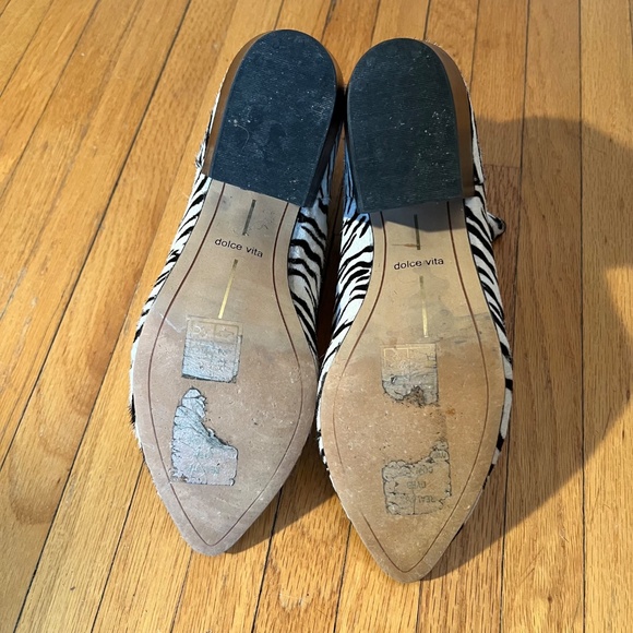 Dolce Vita Zebra Print Ankle Boots - Sz 8.5 - Picture 8 of 9